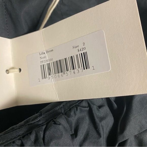 Ulla Johnson | Lila cold-shoulder gathered cotton-poplin mini dress In Black 2 - Picture 5 of 11